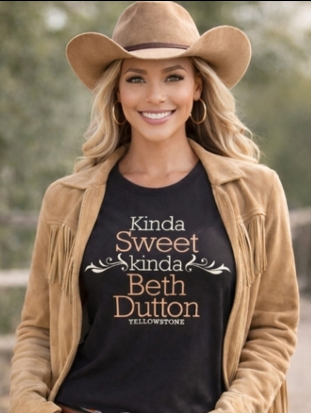 🤎 Yellowstone “Kinda Sweet Kinda Beth Dutton” T-Shirt – Size Small